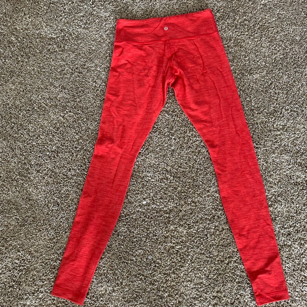 Lululemon size 6 red leggings